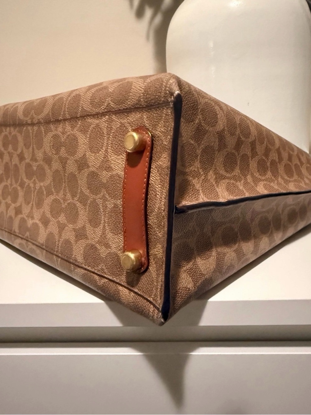 Coach Willow Tote In Signature Canvas with matching wallet. EUC - Picture 8 of 13